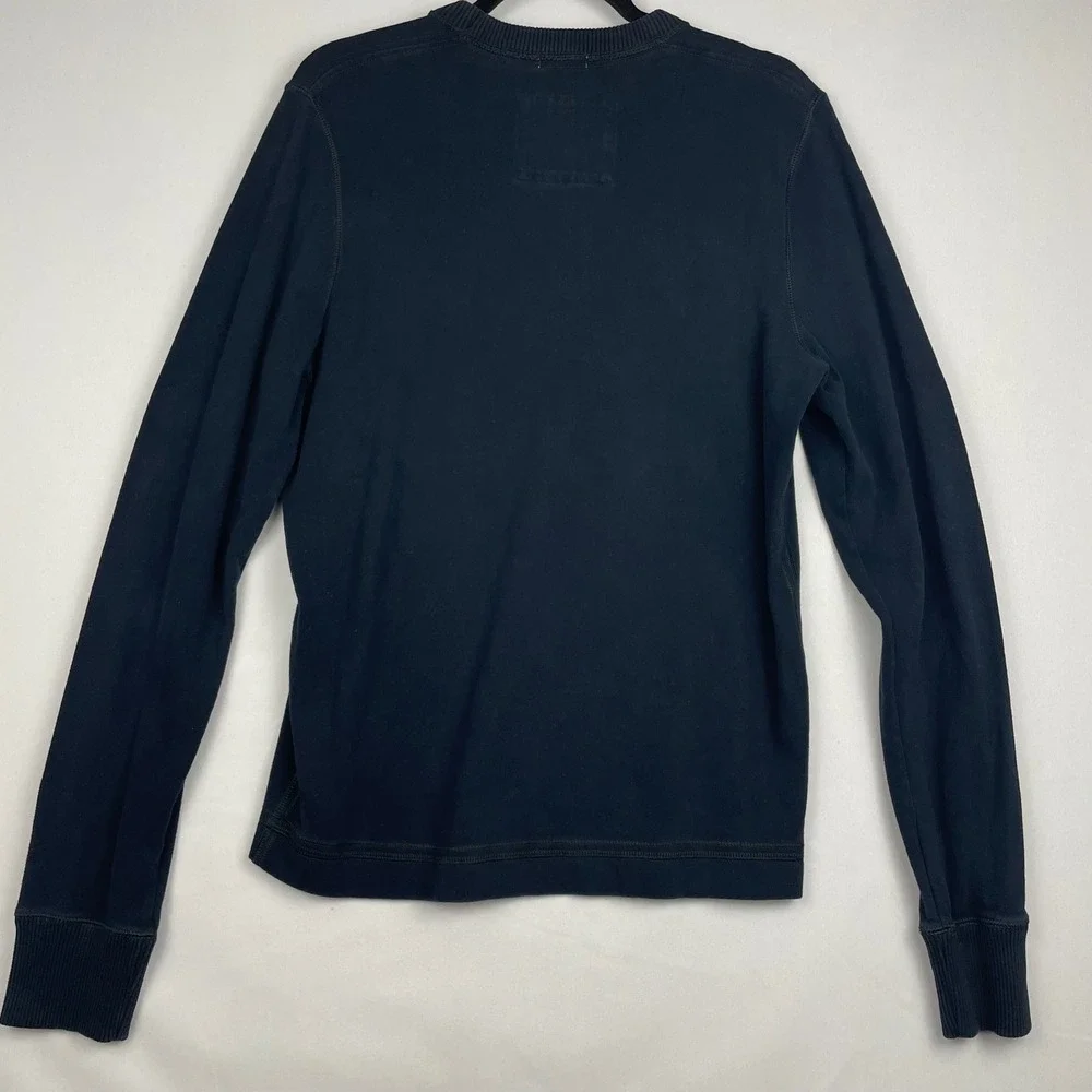 Vintage Y2K Abercrombie & Fitch Muscle Sweatshirt Mens L Navy Crest Logo A&F